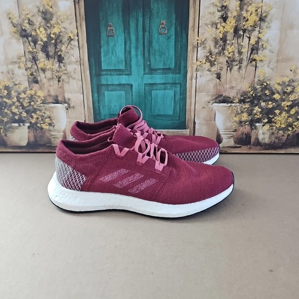 NEW Adidas Pureboost Womens Shoes Sneakers Size 9.5 Red‎ White B75768 Running